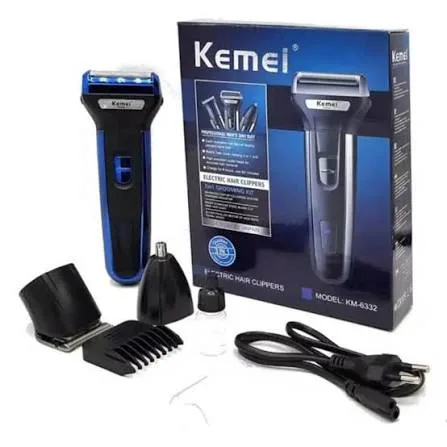 Kemei KM-6330 Electric Hair Clipper – 3-in-1 Rechargeable Grooming Kit