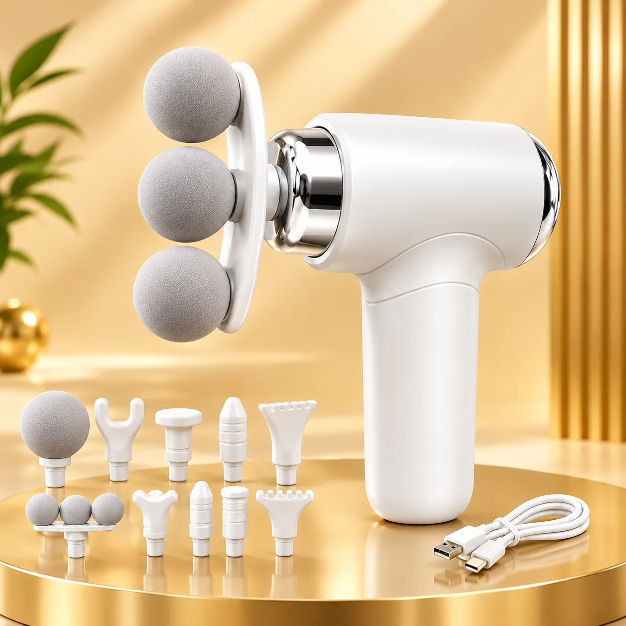 Multifunctional Facial & Whole Body Massage Gun – S100-T